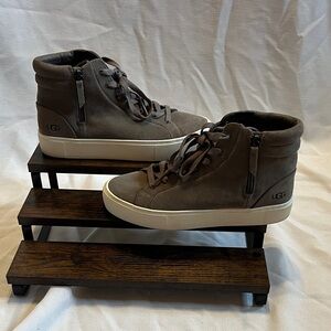 Ugg women’s grey leather high tops